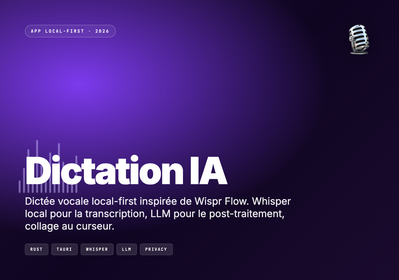 Dictation IA Locale